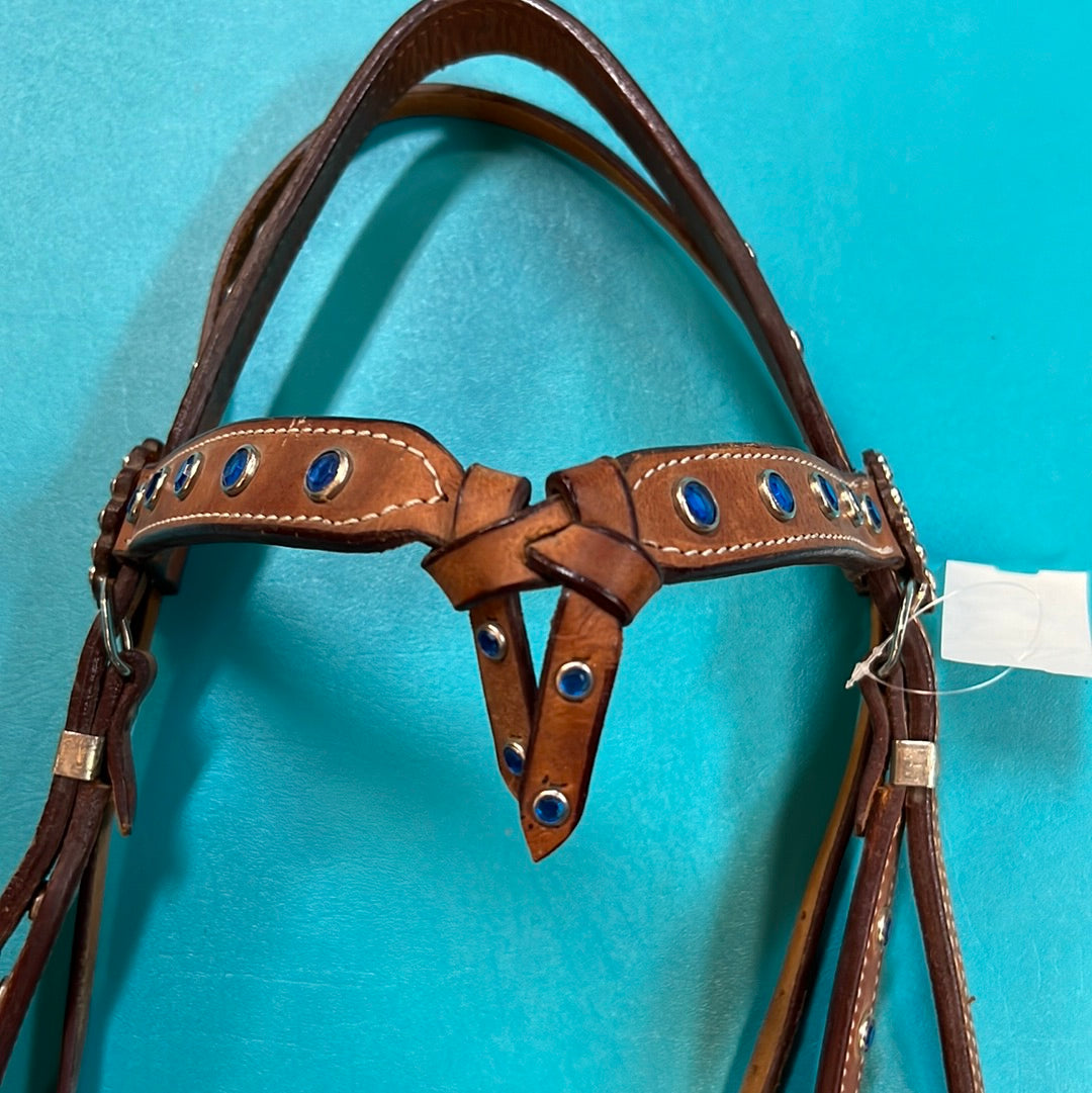 Blue Stones Western Headstall, Horse