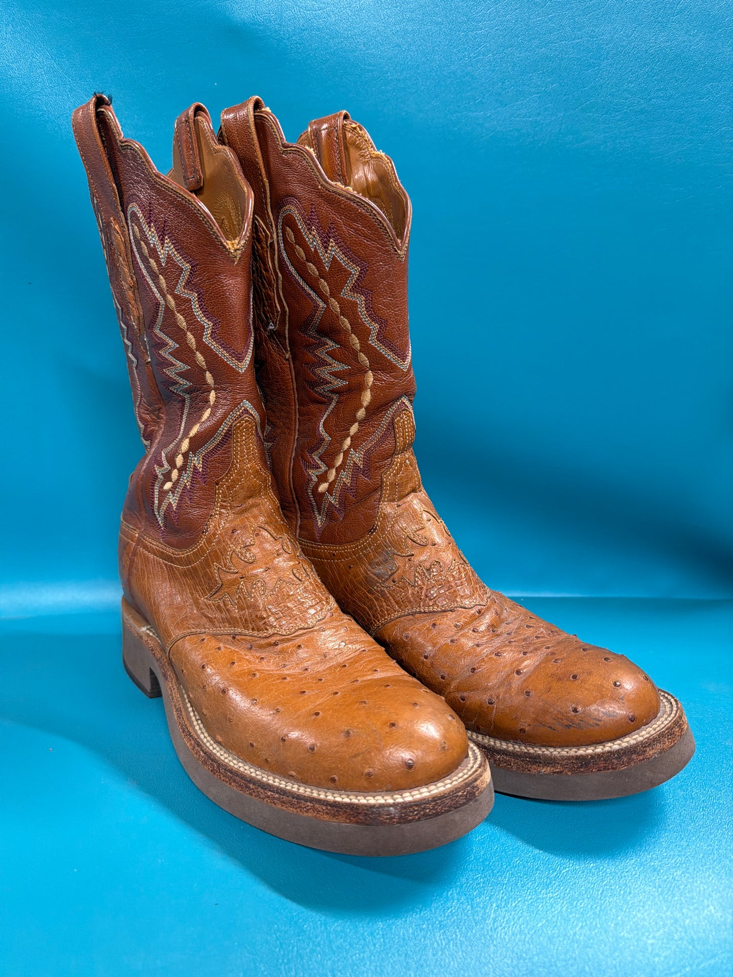 Lucchese Ostrich Western Boots, Ladies 8.5