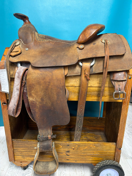 Longhorn Ranch Saddle, 14.5