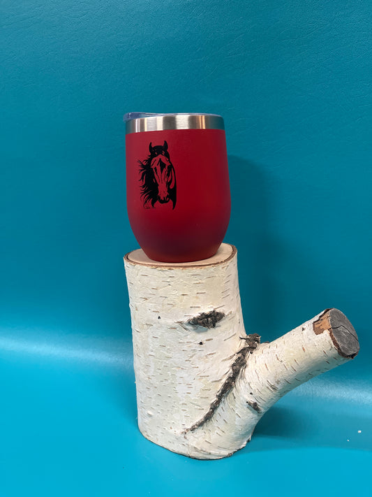 Red AWST Horse Head Tumbler