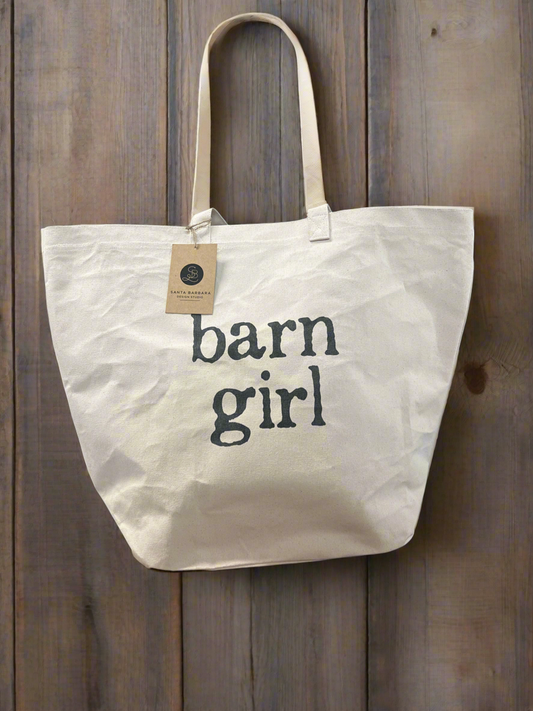 Over Sized Barn Girl Canvas Tote