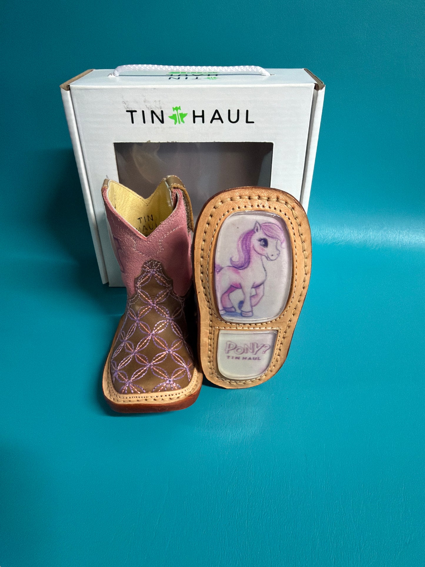Pink Tin Haul Infant Boots, 3