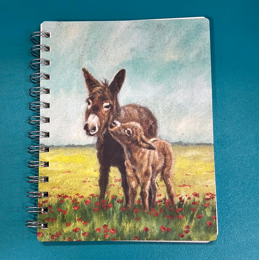 Donkey Spiral Notebook