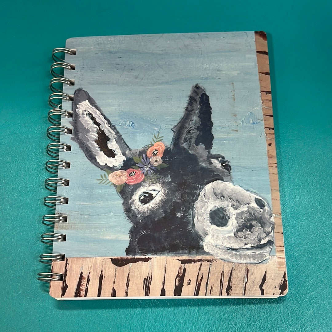 Floral Donkey Notebook